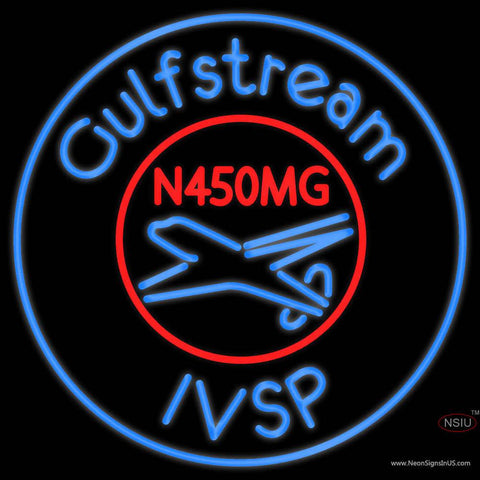 Custom Gulfstream Ivsp Real Neon Glass Tube Neon Sign 