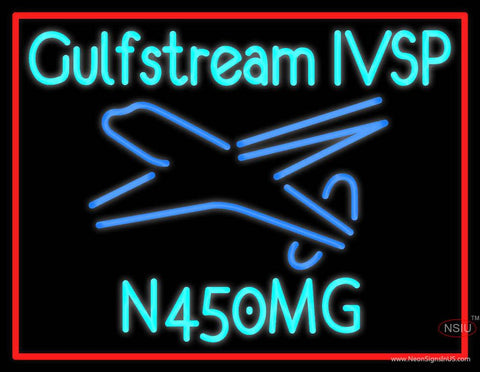 Custom Gulfstream Ivsp Real Neon Glass Tube Neon Sign 