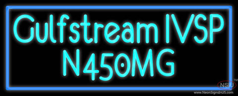 Custom Gulfstream Ivsp Real Neon Glass Tube Neon Sign 