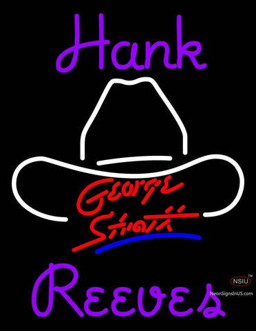 Custom Hank Reeves George Strait Neon Sign  