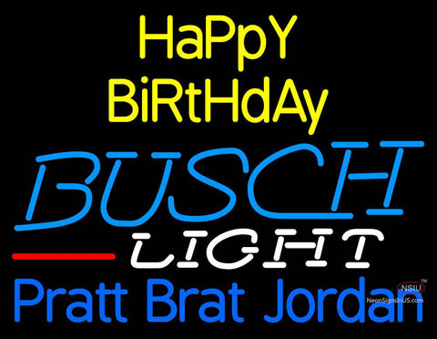 Custom Happy Birthday Pratt Brat Jordan Neon Sign  
