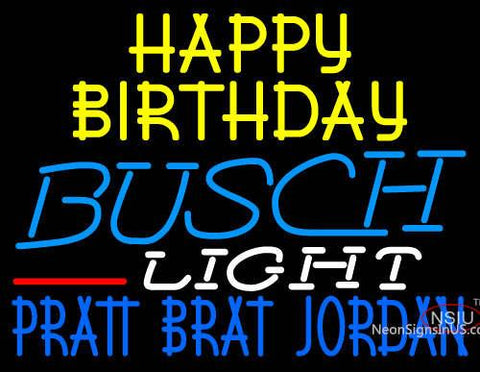 Custom Happy Birthday Pratt Brat Jordan Neon Sign  
