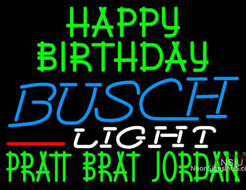 Custom Happy Birthday Pratt Brat Jordan Neon Sign  