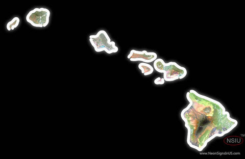 Custom Hawaiian Islands Real Neon Glass Tube Neon Sign 