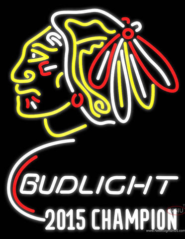 Custom Hawks Budlight Real Neon Glass Tube Neon Sign 