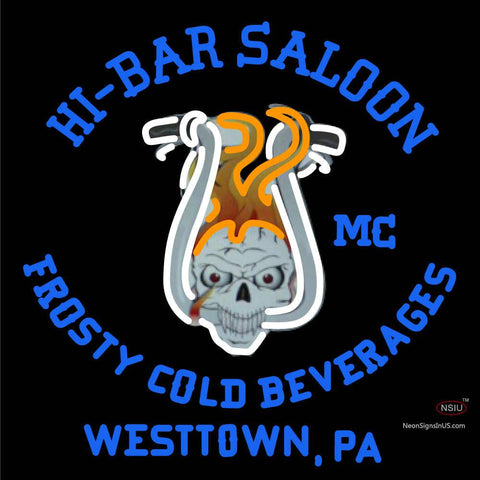 Custom Hi Bar Saloon Mc Neon Sign  