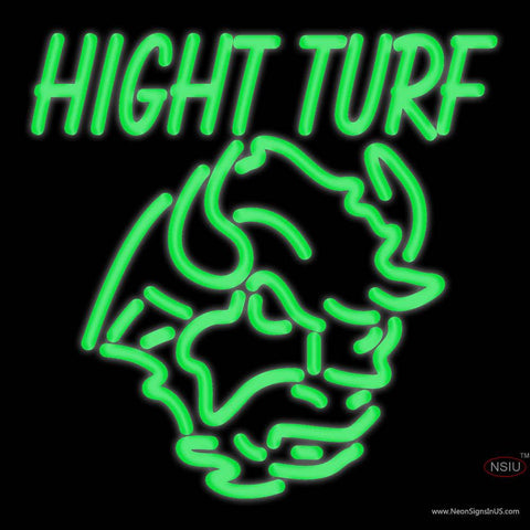 Custom High Turf Ndsu Logo Real Neon Glass Tube Neon Sign 