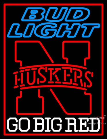 Custom Huskers Bud Light Logo Neon Sign 7 