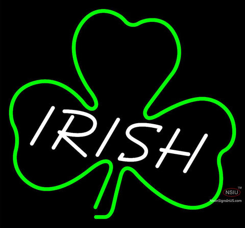 Custom Irish Clover Leaf Logo Neon Sign 