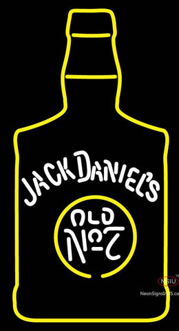 Custom Jack Daniel Old No 7 Bottle Neon Sign  