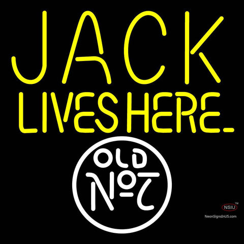 Custom Jack Lives Here Old No 7 Neon Sign  