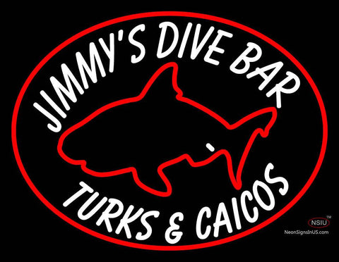 Custom Jimmys Dive Bar Neon Sign  