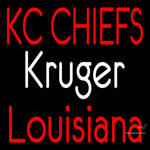 Custom Kc Chiefs Kruger Louisiana Neon Sign  