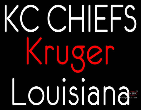 Custom Kc Chiefs Kruger Louisiana Neon Sign  