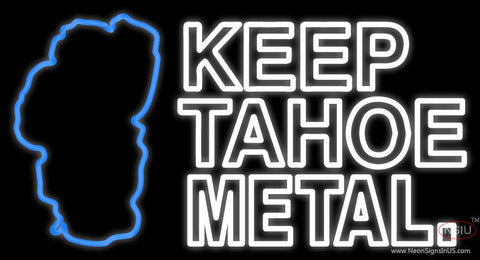Custom Keep Metal Blue Logo Real Neon Glass Tube Neon Sign 