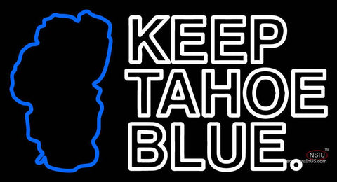 Custom Keep Tahoe Blue Logo Neon Sign  