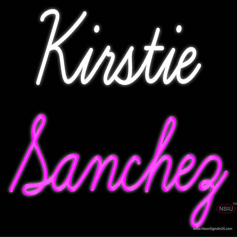 Custom Kirstie Sanchez Real Neon Glass Tube Neon Sign 