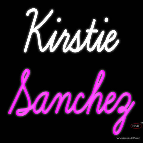 Custom Kirstie Sanchez Real Neon Glass Tube Neon Sign 