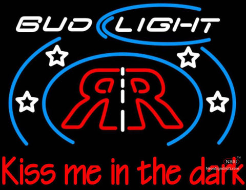 Custom Kiss Me In The Dark Bud Light Neon Sign  