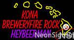 Custom Kona Brewery Fire Rock Heybeerman Neon Sign  
