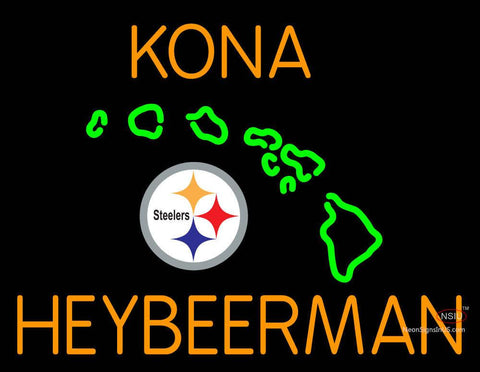 Custom Kona Brewery Fire Rock Heybeerman Neon Sign 7 