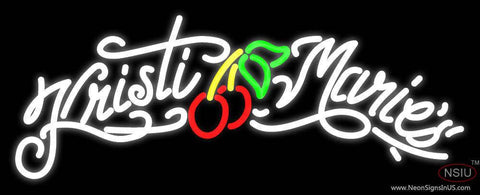 Custom Kristi Maries Real Neon Glass Tube Neon Sign 