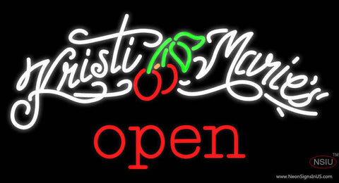 Custom Kristi Maries Real Neon Glass Tube Neon Sign 
