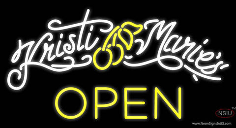 Custom Kristi Maries Real Neon Glass Tube Neon Sign 