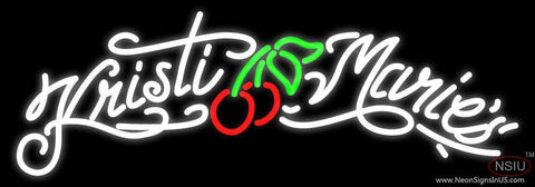 Custom Kristi Maries Real Neon Glass Tube Neon Sign 