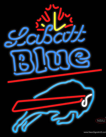Custom Labatt Blue Buffalo Bills Real Neon Glass Tube Neon Sign 
