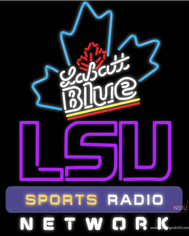 Custom Labatt Blue LSU Sportbar Network Real Neon Glass Tube Neon Sign 