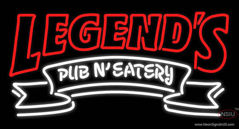 Custom Legends Pub N Eatery Real Neon Glass Tube Neon Sign 