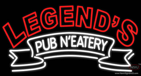 Custom Legends Pub N Eatery Real Neon Glass Tube Neon Sign 