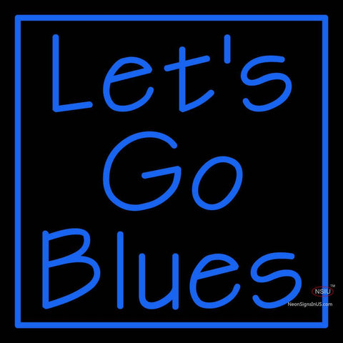 Custom Lets Go Blues Neon Sign  