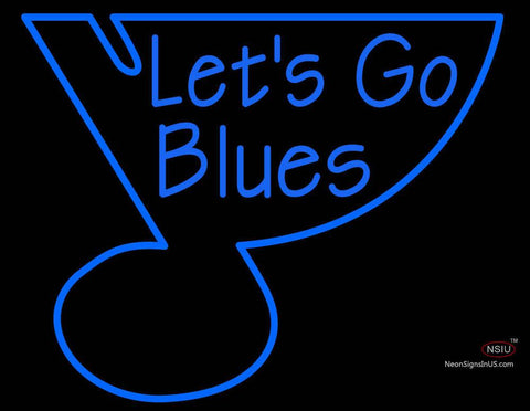 Custom Lets Go Blues Neon Sign  