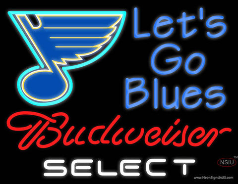 Custom Lets Go Blues Real Neon Glass Tube Neon Sign 