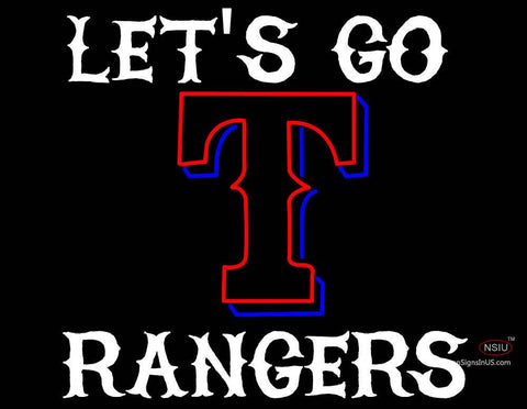 Custom Lets Go Rangers Neon Sign  