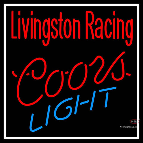 Custom Livingston Racing Coors Light Neon Sign  