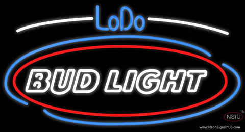 Lodo Bud Light Real Neon Glass Tube Neon Sign