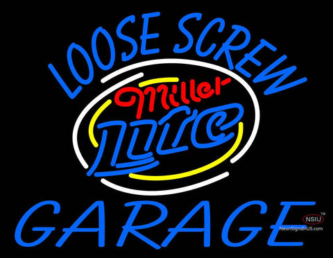 Custom Loose Screw Garage Logo Neon Sign  