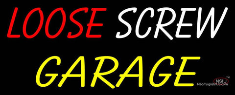 Custom Loose Screw Garage Logo Neon Sign 