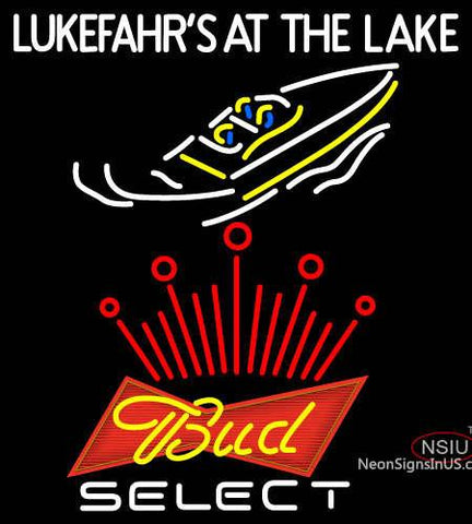 Custom Lukefahrs Bud Select Neon Sign  