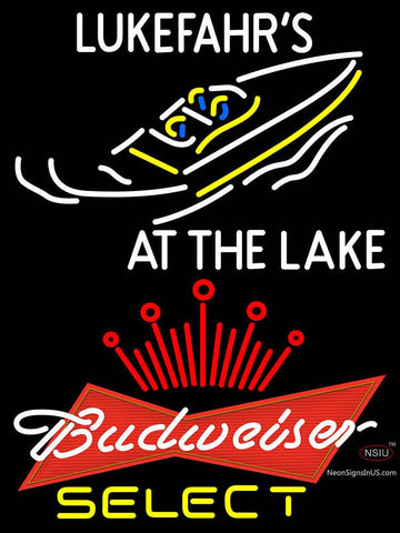 Custom Lukefahrs Bud Select Neon Sign  