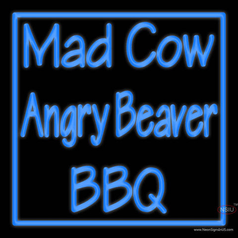 Custom Mad Cow Angry Beaver Real Neon Glass Tube Neon Sign 