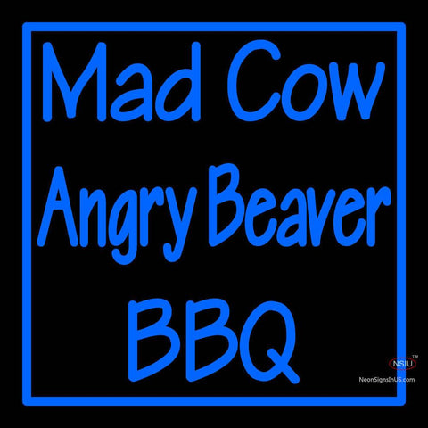 Custom Mad Cow Angry Beaver Neon Sign  