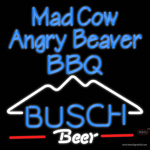 Custom Mad Cow Angry Beaver Real Neon Glass Tube Neon Sign 