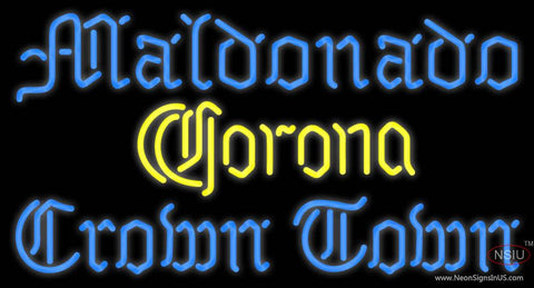 Custom Maldonado Crown Town Real Neon Glass Tube Neon Sign 