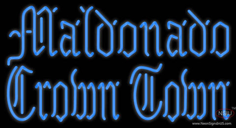 Custom Maldonado Crown Town Real Neon Glass Tube Neon Sign 