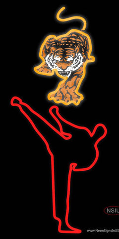 Custom Man Sidekick With Tiger Real Neon Glass Tube Neon Sign 
