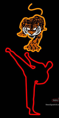 Custom Man Sidekick With Tiger Neon Sign  